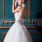 ball gown white tulle sweetheart floor length wedding dress IMG-0262