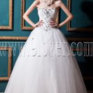 classic white tulle sweetheart a-line floor length wedding dress with beaded bodice IMG-0290