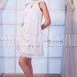 a-line mini length white chiffon straps homecoming dress IMG-0218
