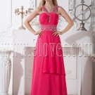 stunning fuchsia chiffon straps a-line floor length formal evening dress IMG-2067
