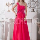 a-line floor length fuchsia chiffon one shoulder formal evening dress IMG-2079