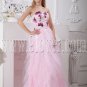 pearl pink tulle sweetheart a-line floor length prom dress with beaded bodice IMG-2198