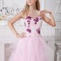 pearl pink tulle sweetheart a-line floor length prom dress with beaded bodice IMG-2198