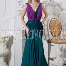 green and regency chiffon deep v-neckline a-line floor length formal evening dress IMG-2449