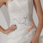 classic white and orange one shoulder neckline ball gown floor length quinceanera dress IMG-1722