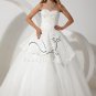 ball gown wedding dress sweetheart neckline with corset back IMG-1760