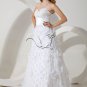 white lace sweetheart neckline a-line floor length wedding dress IMG-1794