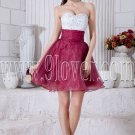 white and burgundy sweetheart a-line mini length homecoming dress IMG-6946