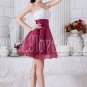 white and burgundy sweetheart a-line mini length homecoming dress IMG-6946