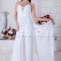 white chiffon sweetheart column floor length informal wedding dress IMG-7018