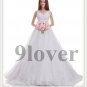 Beautiful Lace V-neckline Bridal Gown
