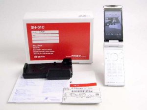 DOCOMO SHARP SH-01C WHITE 14.1 MEGAPIXEL CELLPHONE