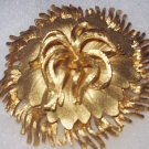 Sauteur Renoir Large Vintage Gold Art Deco Style Floral Pin Brooch Sauteur Renoir Large Vintage Gold Art Deco Style Floral Pin Brooch