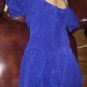 Flattering BRAZEN-Royal Blue Suede Dress-Size 11/12-GORGEOUS!