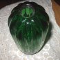 Unique Shaped Deep Emerald Green Decorative Art Glass Bud Vase-Chatham Glass Co.-SIGNED