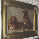 1893 Bell-Cap-Sic Advertising Print-Pair of Red Irish Setter Dogs