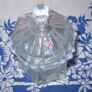 Lovely Opalescent Signed Fenton Covered Dish,Handpainted Flowers