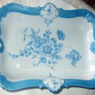Bavaria Seltmann Porcelain China Serving Dish Handpainted Blue,Flowers Excellent,Artist Signed Bavaria Seltmann Porcelain China Serving Dish Handpainted Blue,Flowers Excellent,Artist Signed
