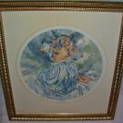 Woman In Blue Dress Satin Ribbon Goddess Nymph 1996 Lithograph Artist Gordon King COA Ltd Ed