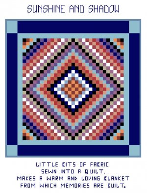 Double Irish Chain Quilt Pattern Chart Graph