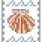 Shells and Waves Bookmark Pattern Chart Graph