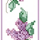 Lilac Spring Bookmark Pattern Chart Graph