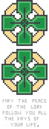 Celtic Cross Bookmark Pattern Chart Graph
