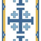 Jerusalem Cross Bookmark Pattern Chart Graph