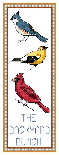The Backyard Bunch Bookmark Pattern Chart Graph