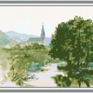 Summer Valley Landscape Pattern Chart Graph