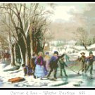 Winter Pastime 1855 Pattern Chart Graph