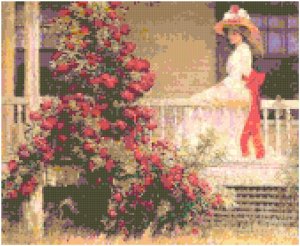 Crimson Rambler Pattern Chart Graph