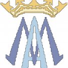 Marian Symbol and Crown Pattern Chart Graph