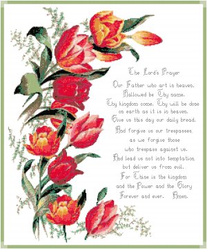 The Lord's Prayer 2 Pattern Chart Graph