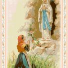 St. Bernadette at Lourdes Pattern Chart Graph