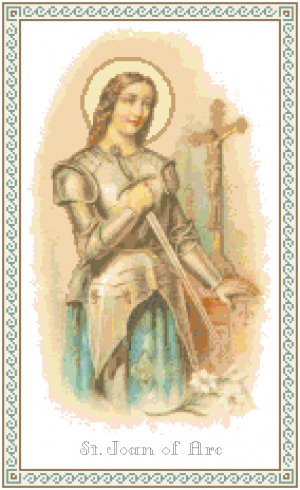 St. Joan of Arc Pattern Chart Graph