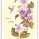 Sweet Violets Pattern Chart Graph