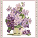 Vase of Violets Pattern Chart Graph