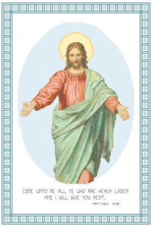 Come Unto Me Pattern Chart Graph