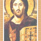 Jesus Christ Pantocrator Icon Pattern Chart Graph