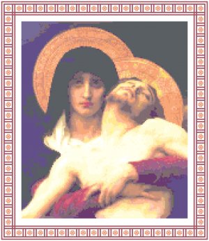 The Bourguereau Pieta Pattern Chart Graph