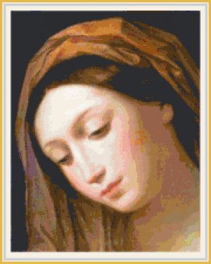 Virgin of the Annunciation Pattern Chart Graph