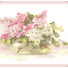 Pink and White Lilac Bowl Pattern Chart Graph Pink and White Lilac Bowl Pattern Chart Graph
