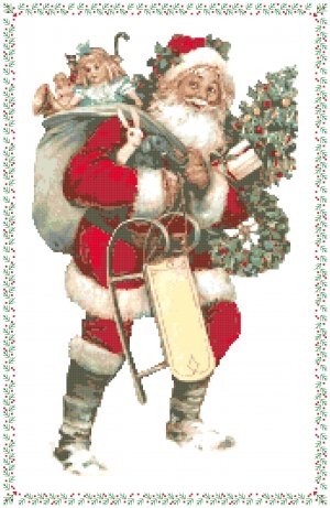 Here Comes Santa! Pattern Chart Graph