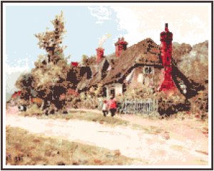 Long-Wittenham Cottage Pattern Chart Graph