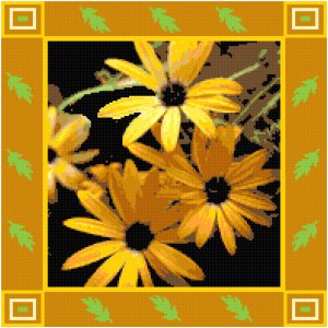 Miniature Daisies Pattern Chart Graph