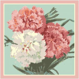Carnations Pattern Chart Graph