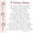 A Virtuous Woman Pattern Chart Graph A Virtuous Woman Pattern Chart Graph