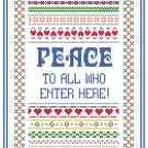 Peace To All Who Enter Here Pattern Chart Graph Peace To All Who Enter Here Pattern Chart Graph