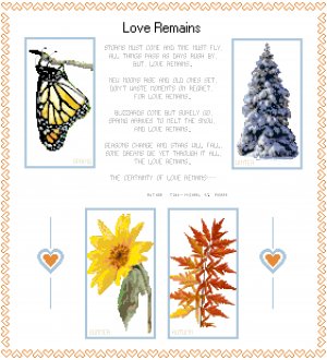 Love Remains Pattern Chart Graph